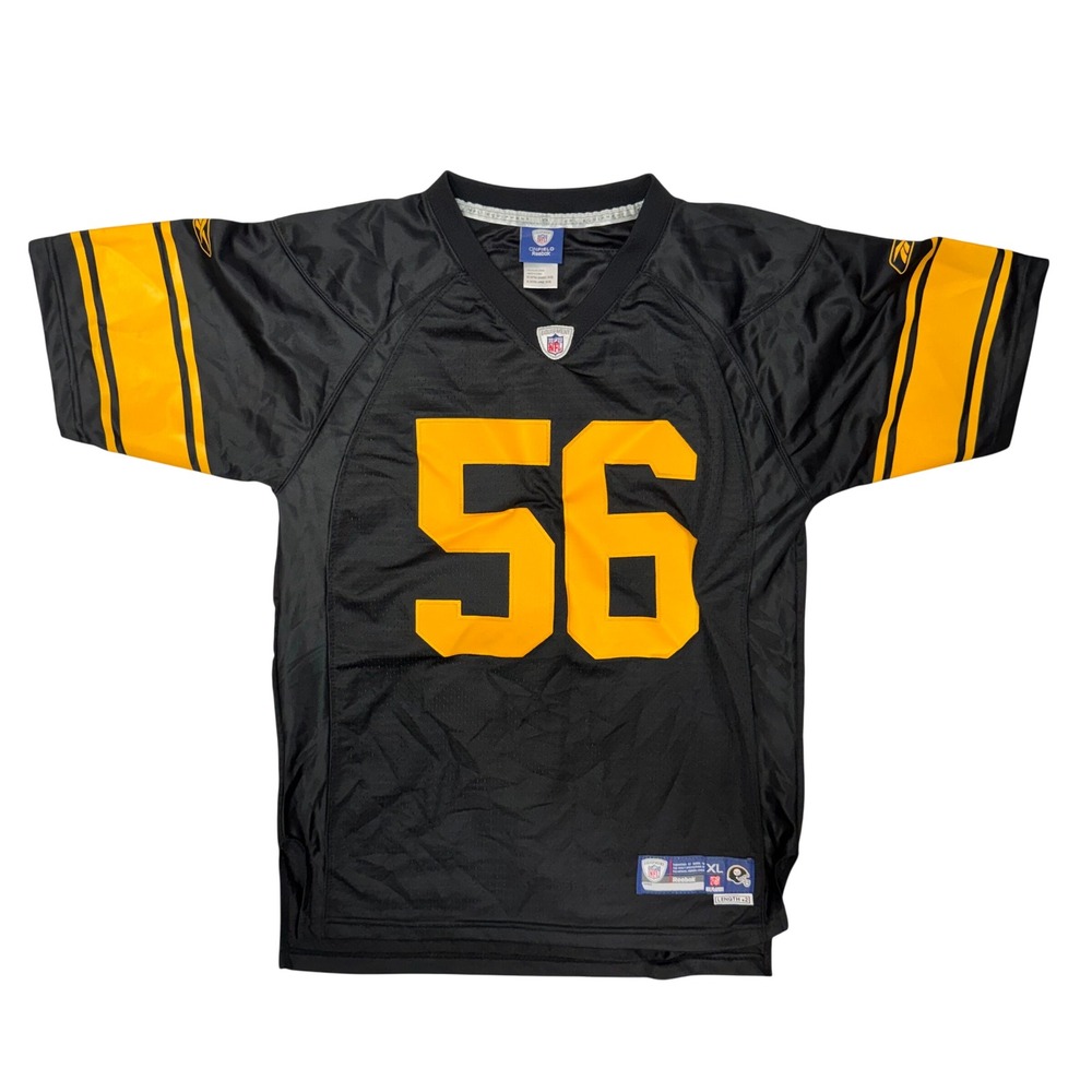 Kids Reebok NFL Pittsburgh Steelers LaMarr Woodley 56 Stitched Jersey XL 18-20